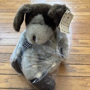 Russ Berrie "Sandy" Tan Brown Plush Stuffed Animal Puppy Dog‎ Toy RARE